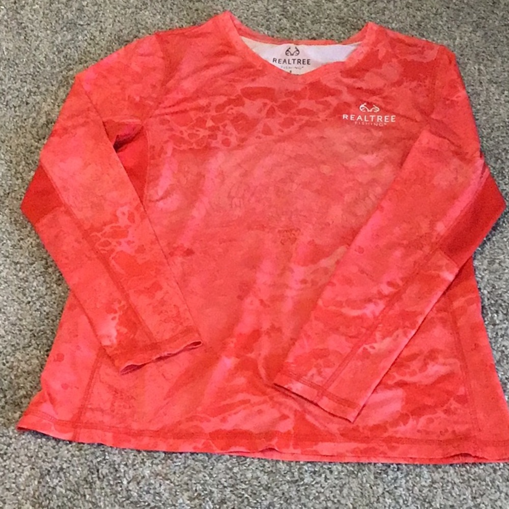 Realtree Vivid Coral Long Sleeve fishing women’s Top